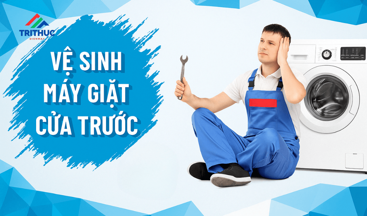Vệ sinh máy giặt cửa trước