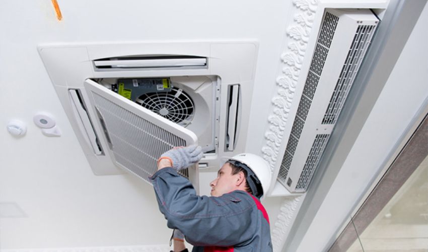 Quy trình vệ sinh điều hòa thương mại tại Điện Máy Trí Thức
